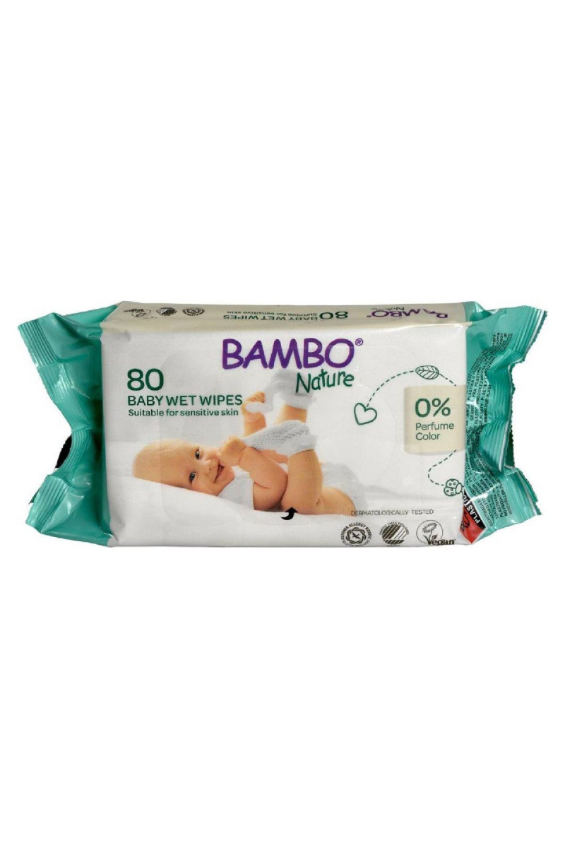 Bambo vlažne maramice Nature Eco 80kom 