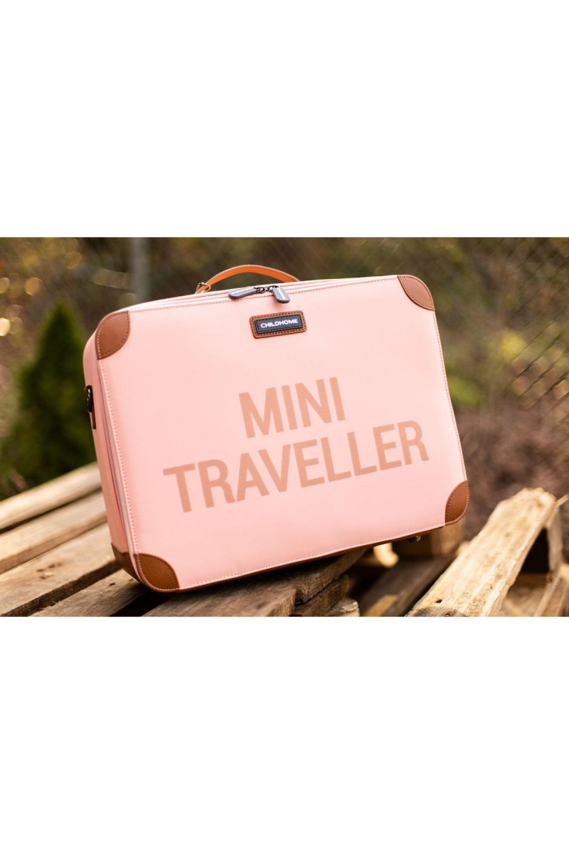 Child home dečiji kofer Mini Traveller,pink copper 