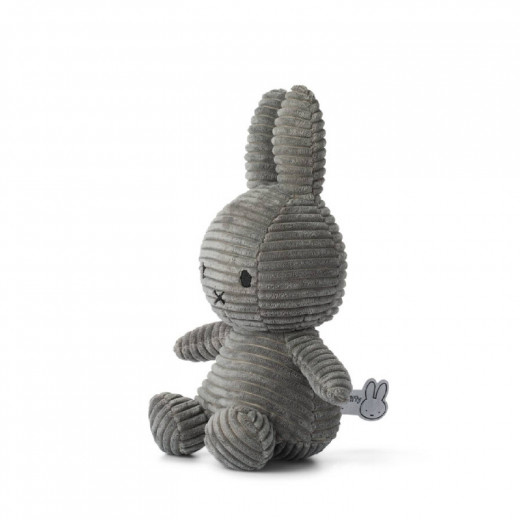 Miffy plišani zeka Corduroy 23cm, Grey 