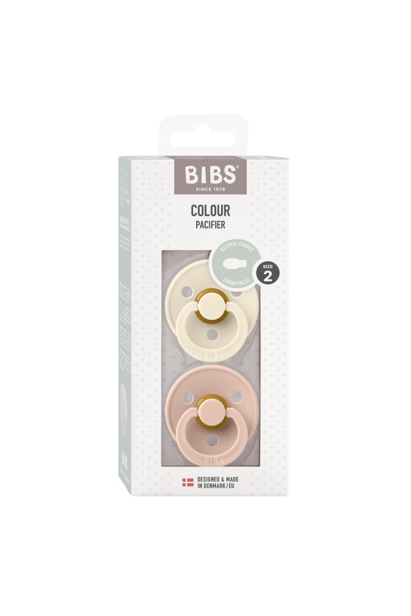 Bibs laže Symmetrical Ivory/Blush vel 2, 2 kom 