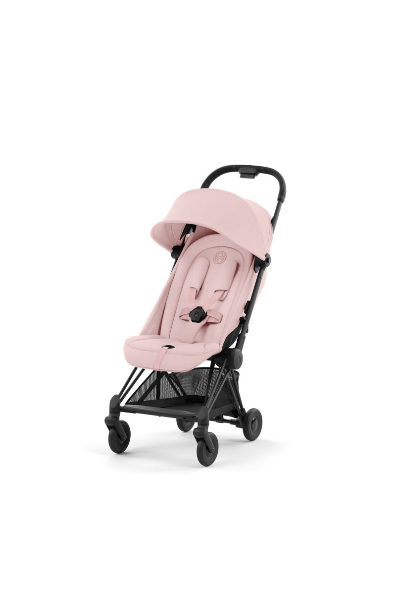 Cybex kolica Coya, Peach Pink (matt black ram) 