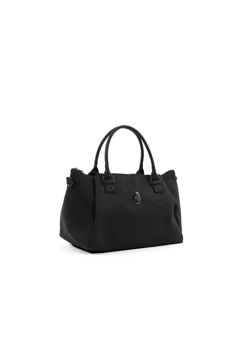 Egg 3 torba Overnight, Houndstooth Black 